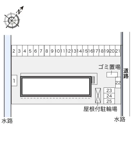 ★手数料０円★志木市中宗岡　月極駐車場（LP）